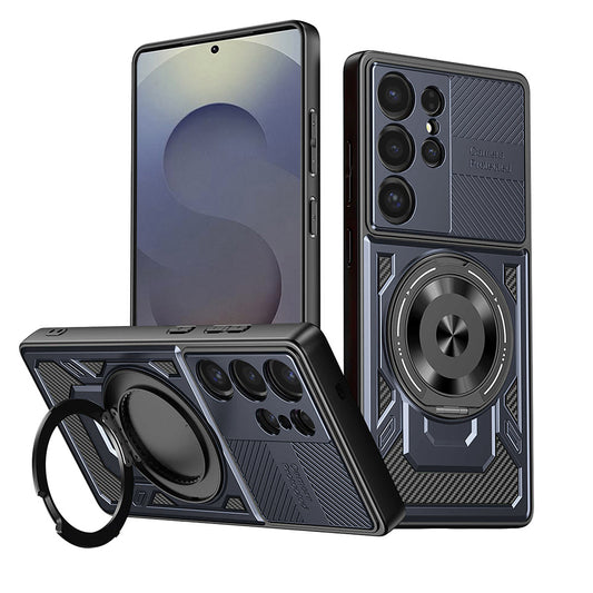 Hoes voor Samsung Galaxy S25 Ultra S938, Techsuit, RuggedCam, Blauw