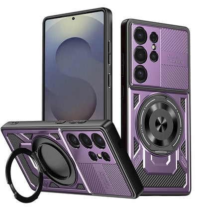 Hoes voor Samsung Galaxy S25 Ultra S938, Techsuit, RuggedCam, Paars