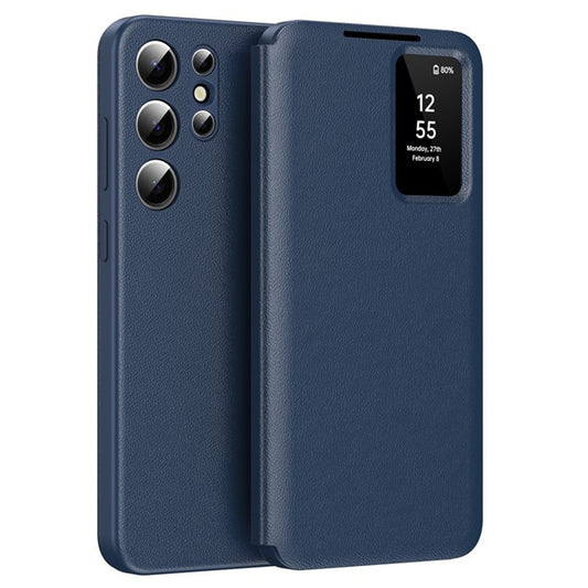 Hoes voor Samsung Galaxy S25 Ultra S938, Techsuit, SmartView, Blauw