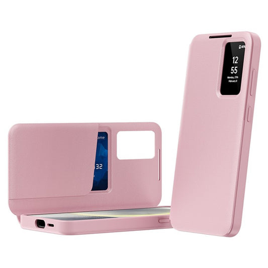 Hoes voor Samsung Galaxy S25 Ultra S938, Techsuit, SmartView, Roze