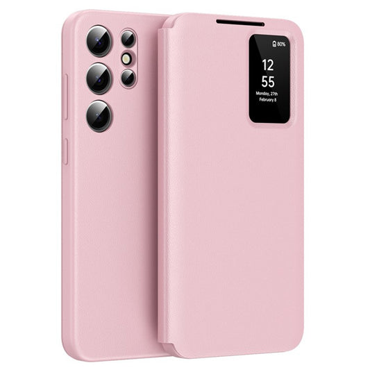 Hoes voor Samsung Galaxy S25 Ultra S938, Techsuit, SmartView, Roze