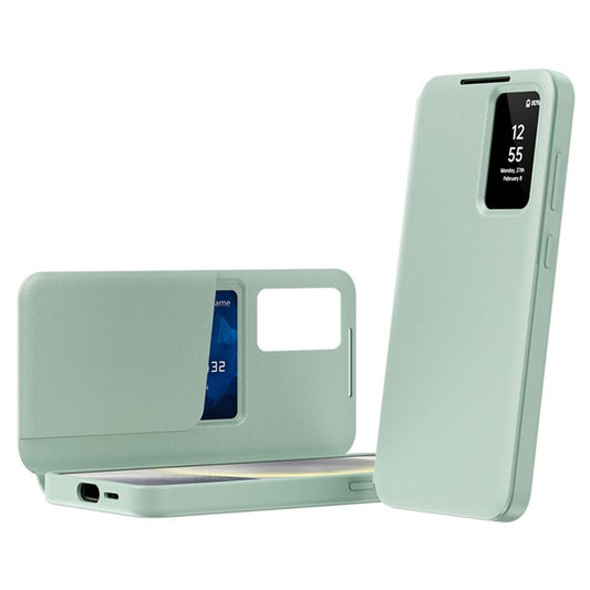 Hoes voor Samsung Galaxy S25 Ultra S938, Techsuit, SmartView, Groen
