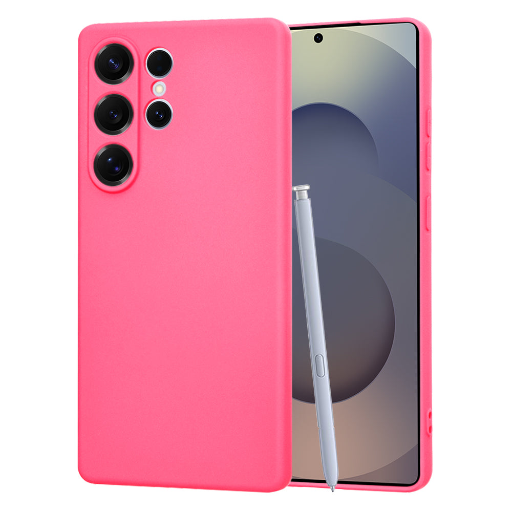 Hoes voor Samsung Galaxy S25 Ultra S938, Techsuit, SoftFlex, Donkerroze