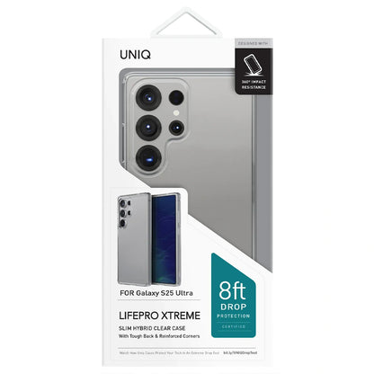 Hoes voor Samsung Galaxy S25 Ultra S938, UNIQ, LifePro Xtreme, Transparant