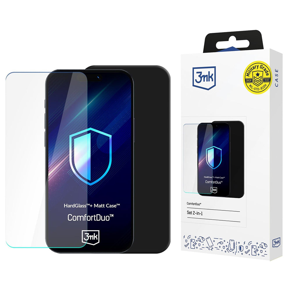 Hoes voor Samsung Galaxy S26, 3MK, ComfortDuo, Zwart