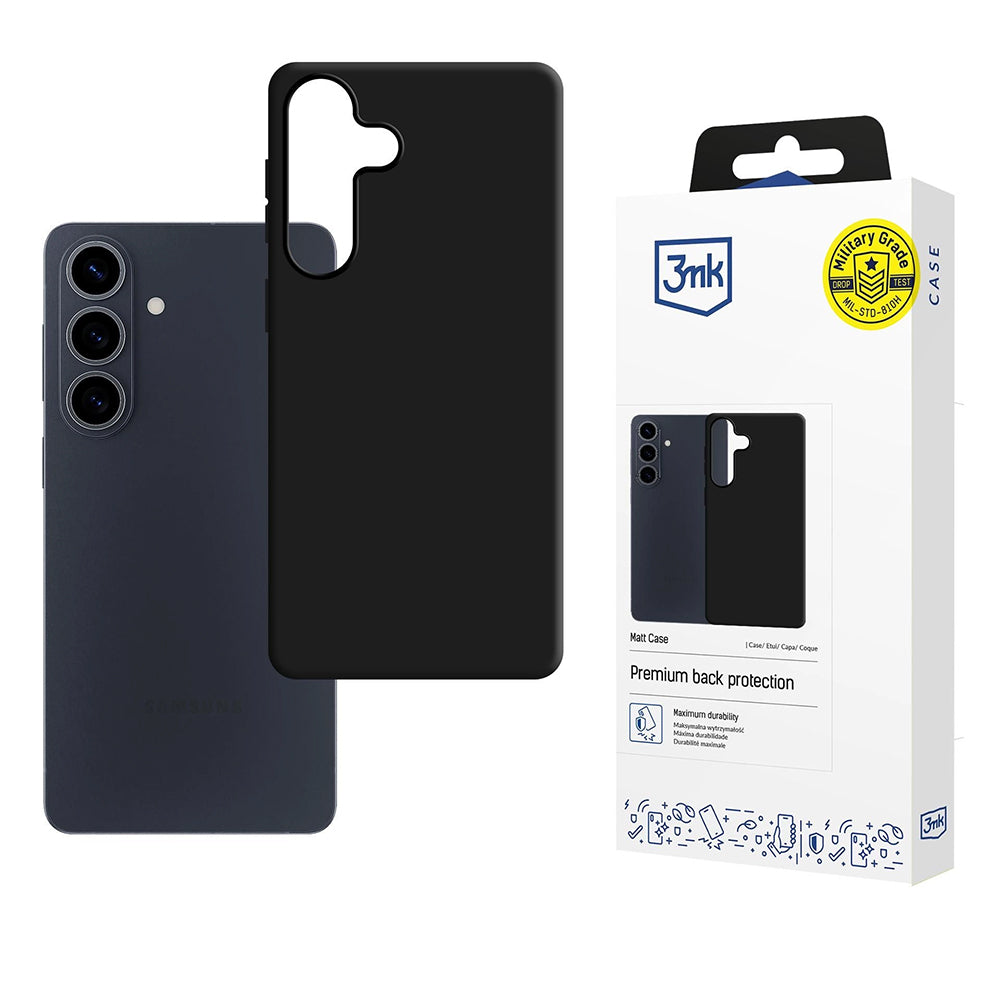 Hoes voor Samsung Galaxy S26 S942, 3MK, Mat Zwart