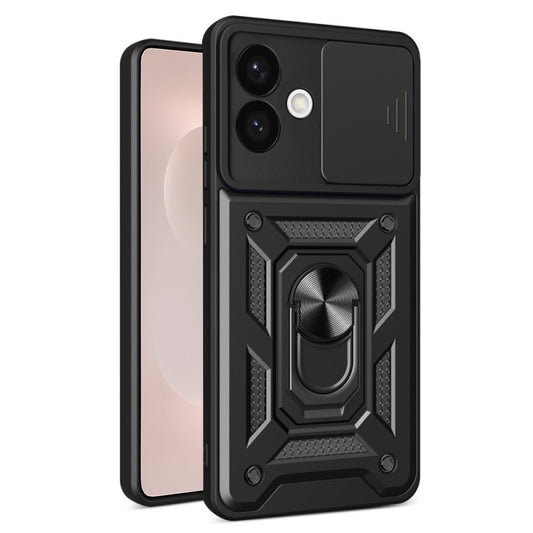 Hoes voor Samsung Galaxy S26 Edge, Techsuit, CamShield, Zwart