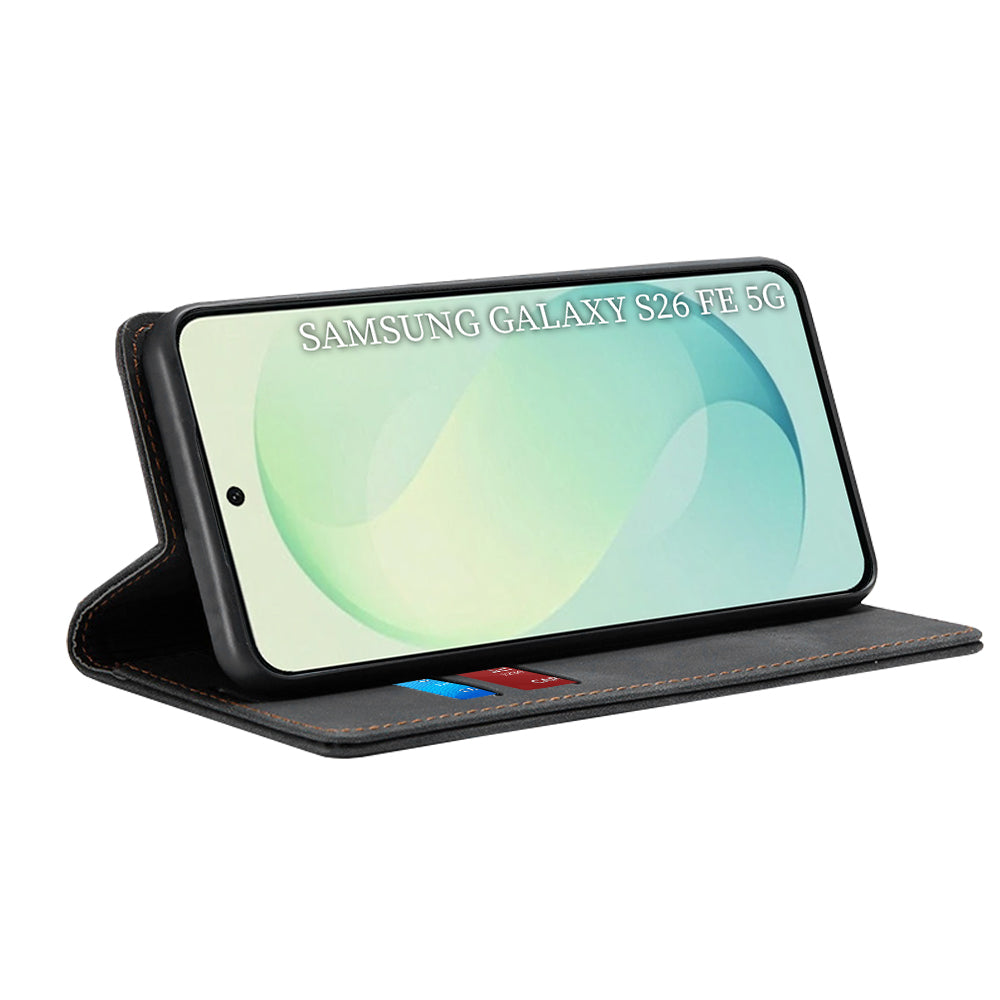 Hoes voor Samsung Galaxy S26 FE / S25 FE, Techsuit, Confy, Zwart