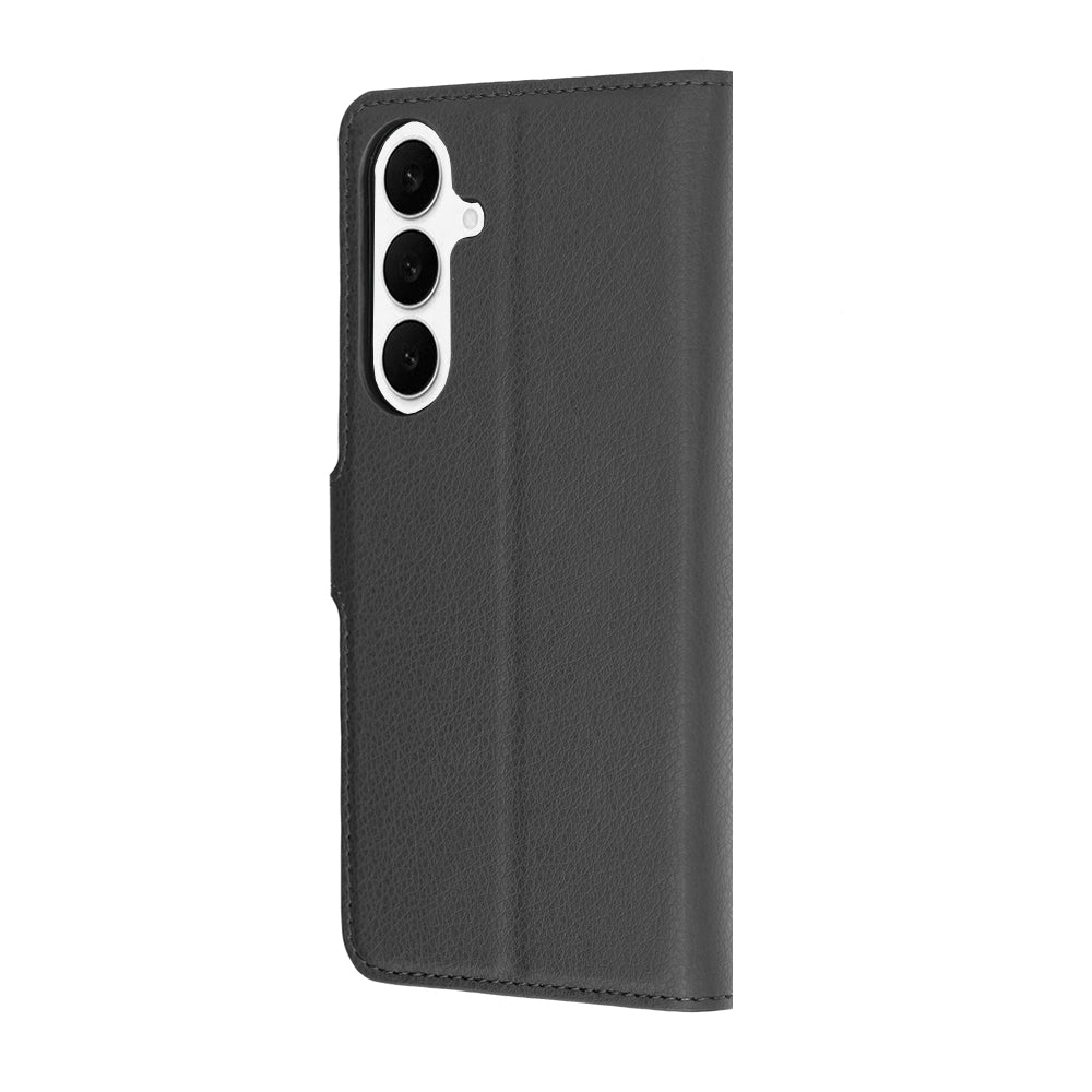 Hoes voor Samsung Galaxy S26 FE / S25 FE, Techsuit, Leather Folio, Zwart