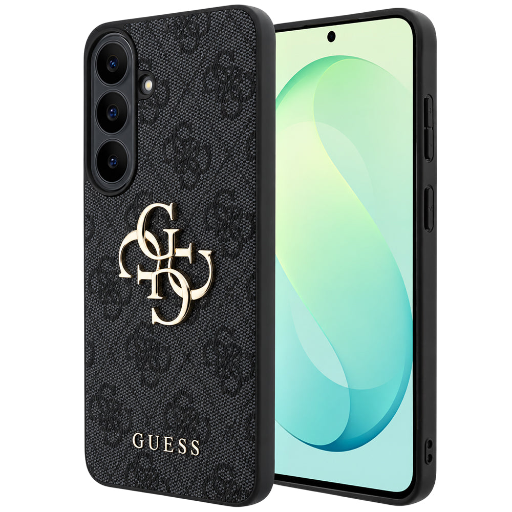 Hoes voor Samsung Galaxy S26 FE S741, Guess, 4G Metaallogo, Zwart