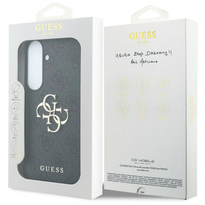 Hoes voor Samsung Galaxy S26 FE S741, Guess, 4G Metaallogo, Zwart