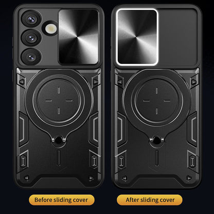 Hoesje voor Samsung Galaxy S26 FE S741 / S25 FE, Techsuit, CamGuard Pro, Roségoud