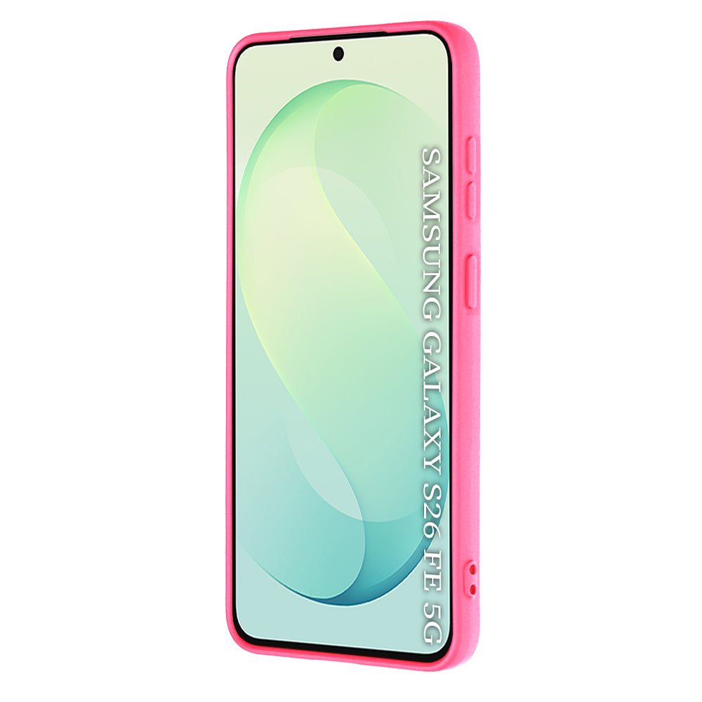 Hoesje voor Samsung Galaxy S26 FE S741 / S25 FE, Techsuit, SoftFlex, Donkerroze