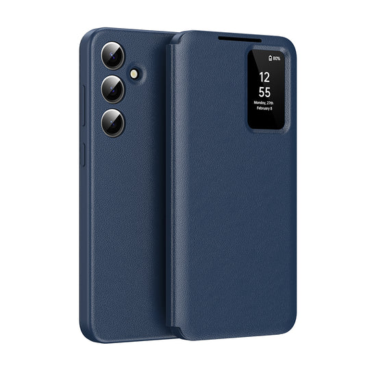 Hoes voor Samsung Galaxy S26 FE, Techsuit, SmartView, Blauw