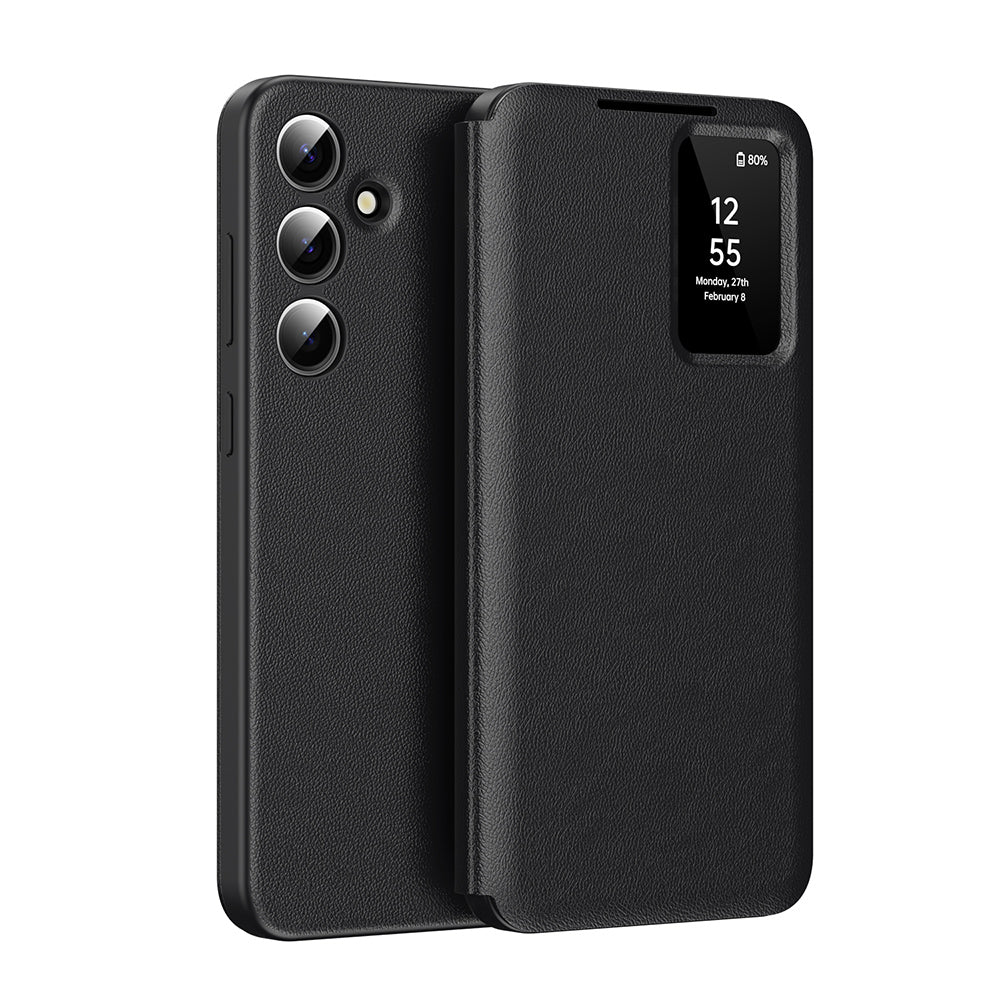 Hoes voor Samsung Galaxy S26 FE, Techsuit, SmartView, Zwart