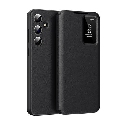 Hoes voor Samsung Galaxy S26 FE, Techsuit, SmartView, Zwart