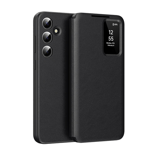 Hoes voor Samsung Galaxy S26 FE, Techsuit, SmartView, Zwart