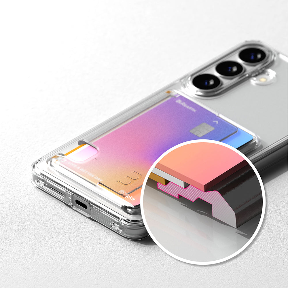 Case for Samsung Galaxy S26 Plus S947, Ringke, Fusion Card, Transparent