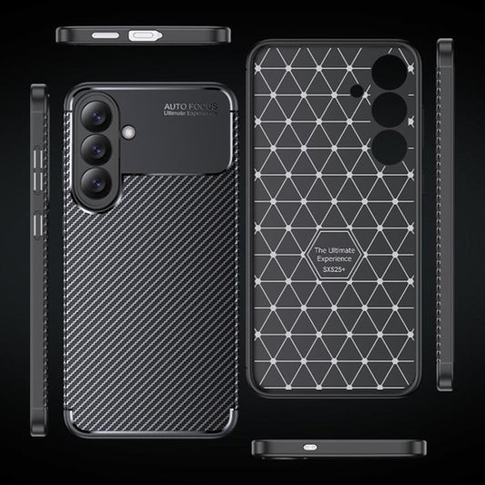 Hoes voor Samsung Galaxy S26 Plus, Techsuit, CarbonFiber, Zwart