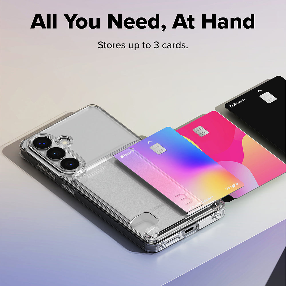 Hoes voor Samsung Galaxy S26 S942, Ringke, Fusion Card, Transparant