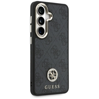 Hoes voor Samsung Galaxy S26 S942, GUESS, 4G Big Rhinestone Triangle Strap, Zwart