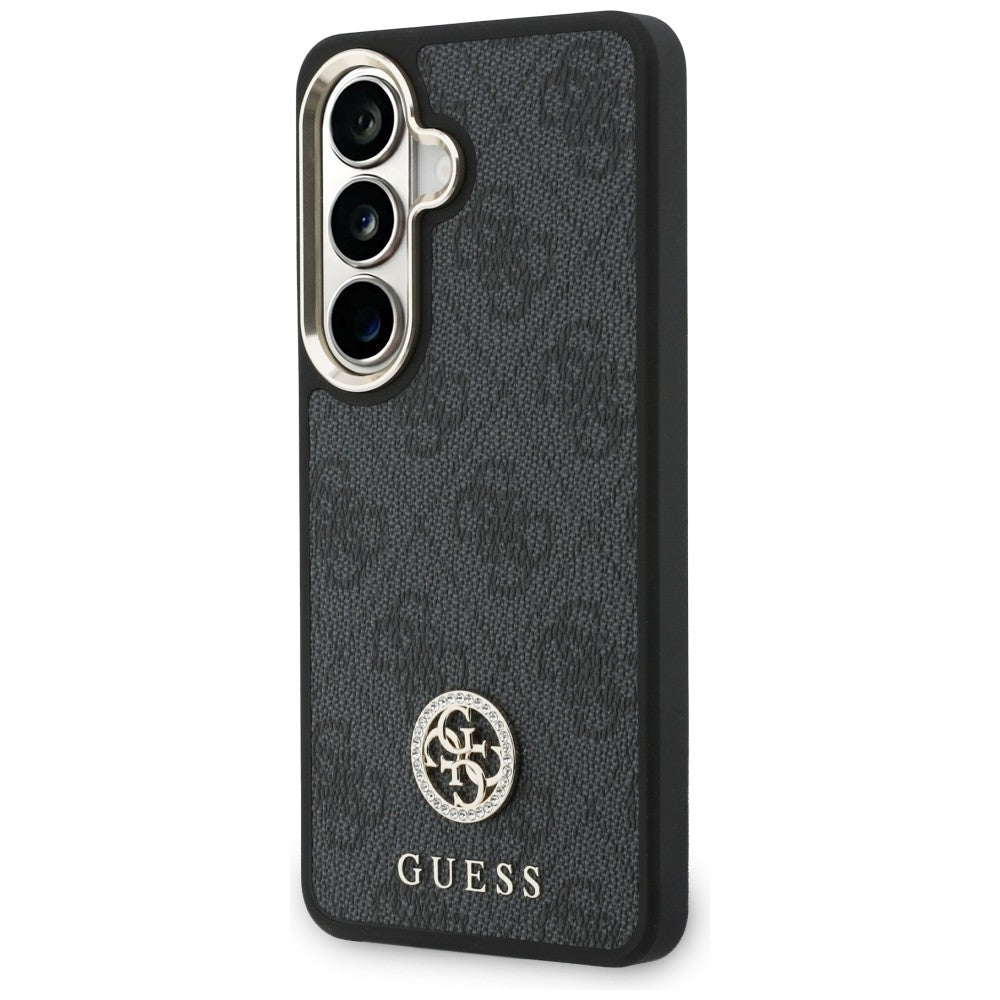 Hoes voor Samsung Galaxy S26 S942, GUESS, 4G Big Rhinestone Triangle Strap, Zwart