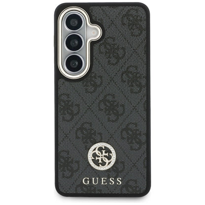 Hoes voor Samsung Galaxy S26 S942, GUESS, 4G Big Rhinestone Triangle Strap, Zwart