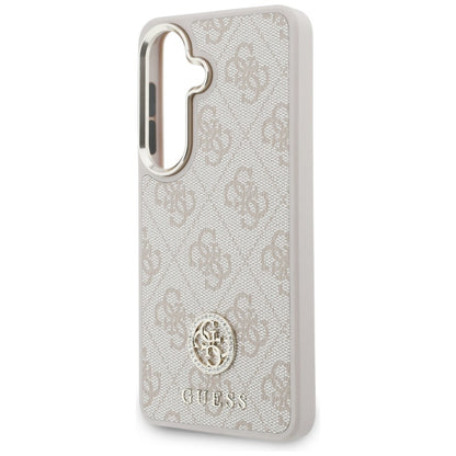Case for Samsung Galaxy S26 S942, GUESS, 4G Big Rhinestone Triangle Strap, Pink