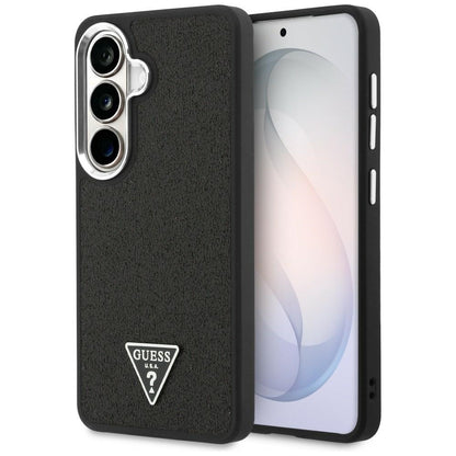 Hoes voor Samsung Galaxy S26 S942, Guess, Fixed Glitter Triangle Logo, Zwart