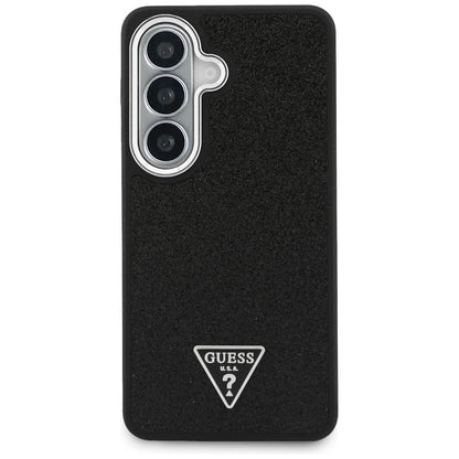Hoes voor Samsung Galaxy S26 S942, Guess, Fixed Glitter Triangle Logo, Zwart