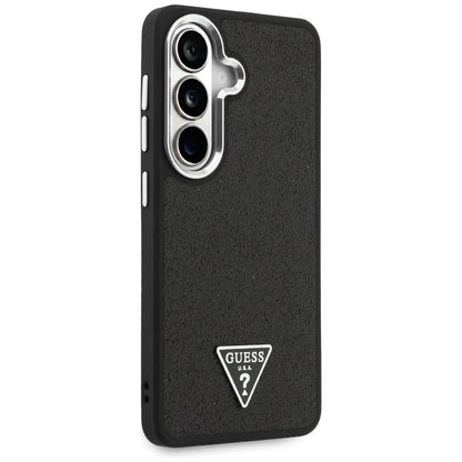 Hoes voor Samsung Galaxy S26 S942, Guess, Fixed Glitter Triangle Logo, Zwart