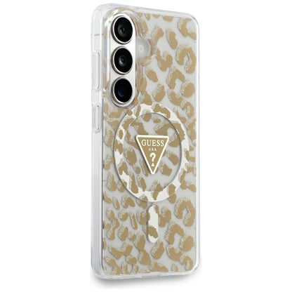 MagSafe hoesje voor Samsung Galaxy S26 S942, Guess, IML Leopard Pattern, Bruin