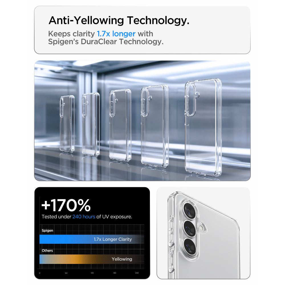 Hoes voor Samsung Galaxy S26 S942, Spigen, Ultra Hybrid, Transparant ACS10732