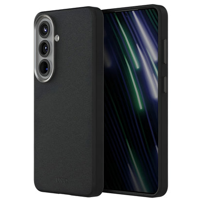 Hoes voor Samsung Galaxy S26 S942, UNIQ, Lyden Leatherette, Zwart