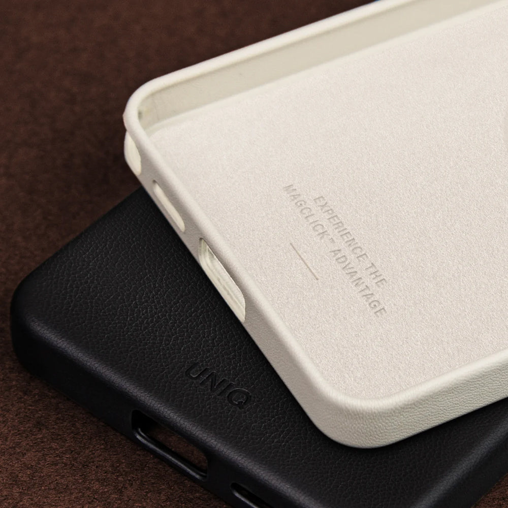 Hoes voor Samsung Galaxy S26 S942, UNIQ, Lyden Leatherette, Zwart