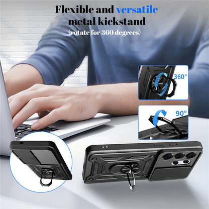 Case for Samsung Galaxy S26, Techsuit, CamShield, Gold