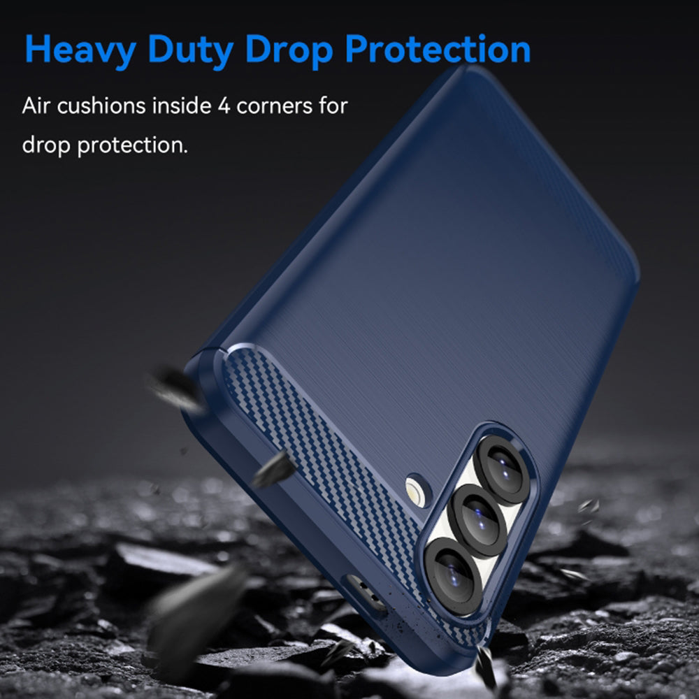 Hoes voor Samsung Galaxy S26 S942, Techsuit, Carbon, Blauw