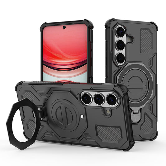 Hoes voor Samsung Galaxy S26, Techsuit, Carbon Shield Pro, Zwart