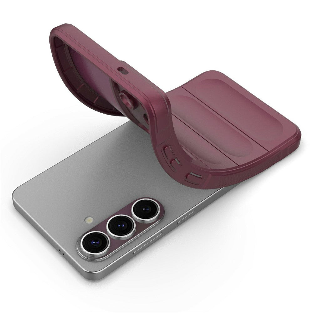 Hoes voor Samsung Galaxy S26, Techsuit, Magic Shield, Kersenrood