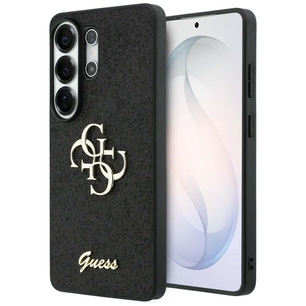 Hoes voor Samsung Galaxy S26 Ultra S948, Guess, Fixed Glitter Big 4G Metal Frame, Zwart