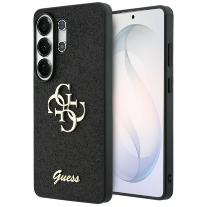 Hoes voor Samsung Galaxy S26 Ultra S948, Guess, Fixed Glitter Big 4G Metal Frame, Zwart
