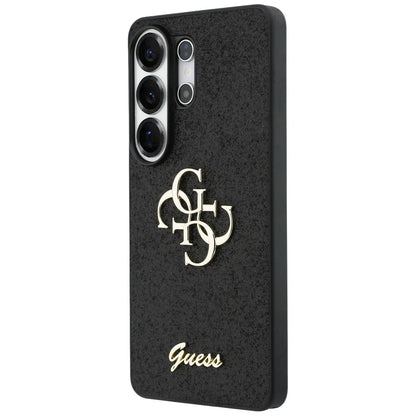 Hoes voor Samsung Galaxy S26 Ultra S948, Guess, Fixed Glitter Big 4G Metal Frame, Zwart