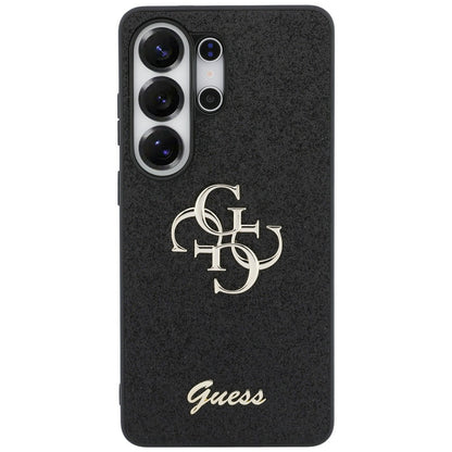 Hoes voor Samsung Galaxy S26 Ultra S948, Guess, Fixed Glitter Big 4G Metal Frame, Zwart
