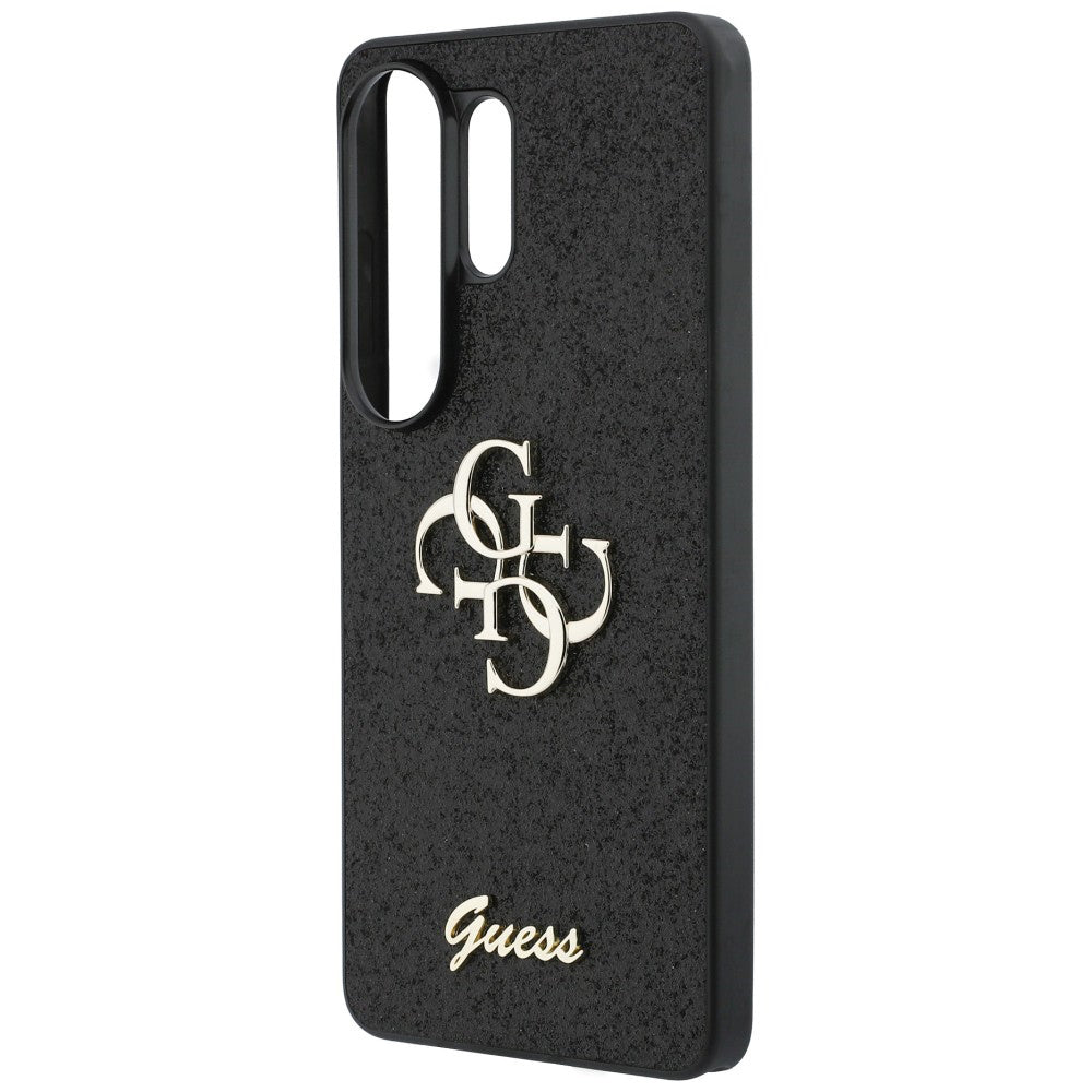 Hoes voor Samsung Galaxy S26 Ultra S948, Guess, Fixed Glitter Big 4G Metal Frame, Zwart