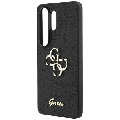 Hoes voor Samsung Galaxy S26 Ultra S948, Guess, Fixed Glitter Big 4G Metal Frame, Zwart