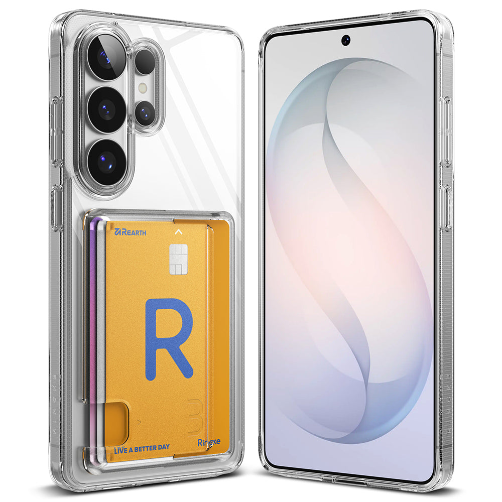 Hoesje voor Samsung Galaxy S26 Ultra, Ringke, Fusion Card, Transparant