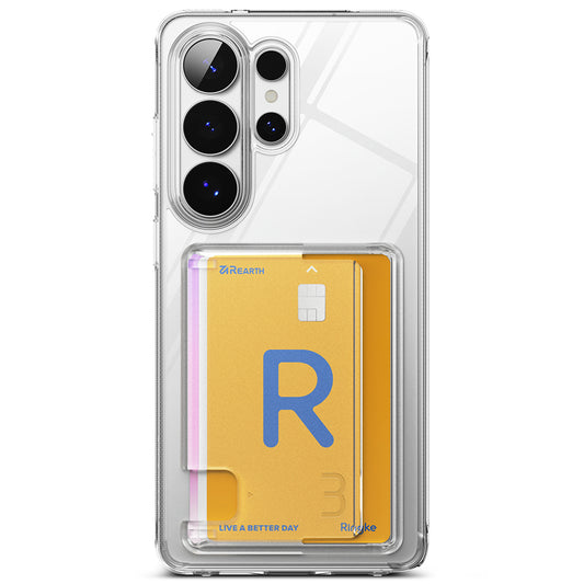 Hoesje voor Samsung Galaxy S26 Ultra, Ringke, Fusion Card, Transparant