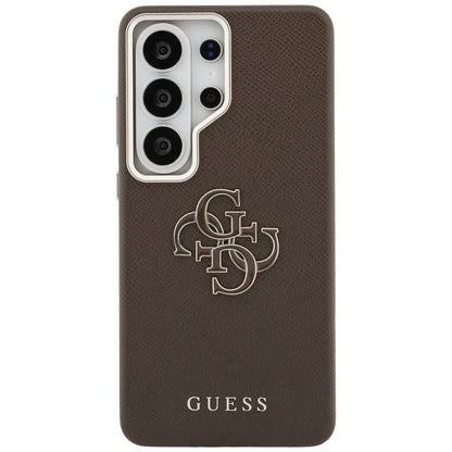 Hoes voor Samsung Galaxy S26 Ultra S948, Guess, 4G Grained Big and Classic Logo, Bruin