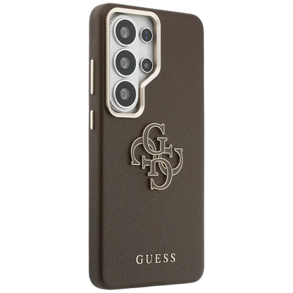 Hoes voor Samsung Galaxy S26 Ultra S948, Guess, 4G Grained Big and Classic Logo, Bruin