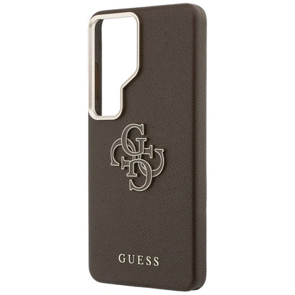 Hoes voor Samsung Galaxy S26 Ultra S948, Guess, 4G Grained Big and Classic Logo, Bruin